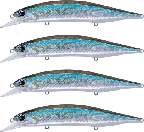Realis DUO Realis Jerkbait 120mm/4.7": Pack of 4 PCs- Fishing lure for a wider variety of fishes with three hooks Suspending Sinking Type for Anglers Minnow Hardbody Baits in Saudi Arabia