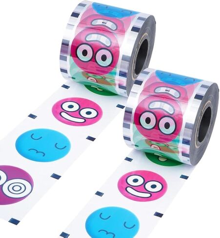 2 Rolls Cup Sealing Film Cup Sealer Film for Cup Sealing Machine 90-105 mm 6400 Cups Bubble Tea Sealer Film in Kuwait
