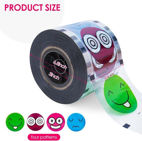 2 Rolls Cup Sealing Film Cup Sealer Film for Cup Sealing Machine 90-105 mm 6400 Cups Bubble Tea Sealer Film in Kuwait