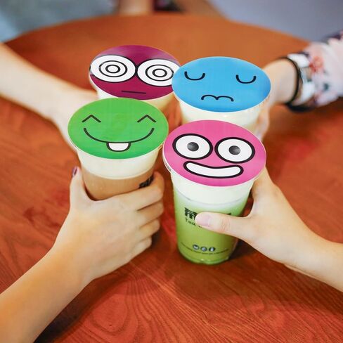 2 Rolls Cup Sealing Film Cup Sealer Film for Cup Sealing Machine 90-105 mm 6400 Cups Bubble Tea Sealer Film in Kuwait