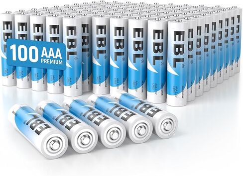 EBL AAA Batteries 24 Pack, 1.5V Alkaline Triple A Batteries, Long-Lasting Alkaline Power for All Your Devices, 10-Year Shelf Life in Saudi Arabia