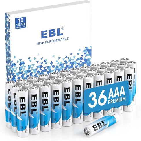 EBL AAA Batteries 24 Pack, 1.5V Alkaline Triple A Batteries, Long-Lasting Alkaline Power for All Your Devices, 10-Year Shelf Life in Saudi Arabia