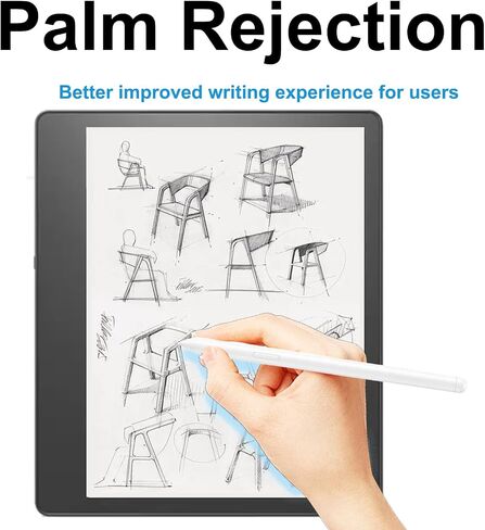 قلم شاشة لقلم Amazon Scribe متوافق مع Amazon Scribe، Plam Rejection، 4096 مستوى من حساسية الضغط، يدعم أجهزة EMR (أسود) in Kuwait