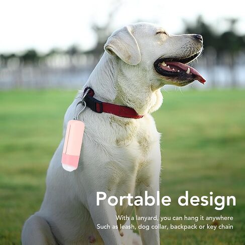 Dog Poop Bag Dispenser, Dog Poop Bag Holder with LED Flashlight USB Rechargeable, Pet Waste Bags Holder Pet Waste Bags Dispenser with 15 Leak Proof Waste Bags for Leash for in Saudi Arabia