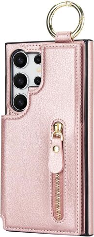 حافظة هاتف Asuwish لهاتف Samsung Galaxy S24 Ultra 5G مع واقي شاشة وإكسسوارات خلوية وسحاب وحامل بطاقة نقدية وفتحة حلقة حماية S24Ultra 24S S 24 24Ultra للنساء والرجال باللون الأسود in Kuwait