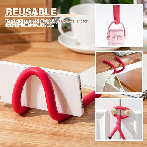 20 Pcs 17 Inch EVA Foam Twist Rubber Ties Reusable Bendable Cable Tie Straps Flexible Heavy Duty Twisty Ties for Organizing Cords Bundling (Black) in Saudi Arabia