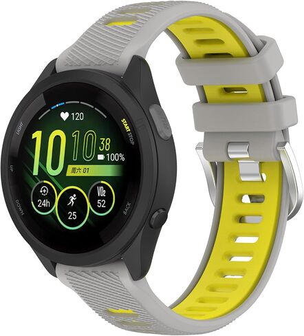 Vancle Bands Compatible with Garmin Forerunner 265 255 Watch Band, Garmin Vivoactive 4/Venu 3/Venu 2, Soft Silicone Sport Replacement Strap for Women Men in Saudi Arabia