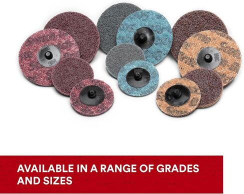 3M Roloc Surface Conditioning Disc TS, Aluminum Oxide, 3 Diameter, Medium Grit, Maroon (Pack of 100) in Saudi Arabia