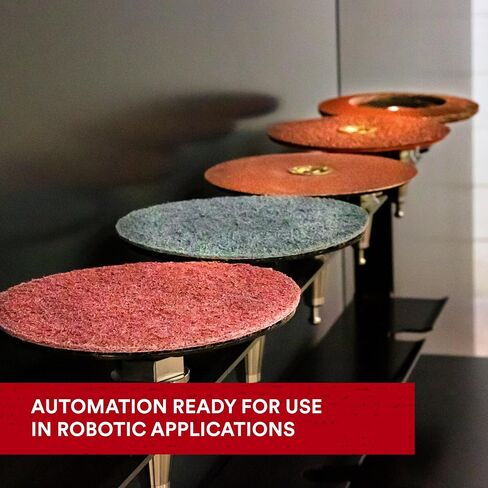 3M Roloc Surface Conditioning Disc TS, Aluminum Oxide, 3 Diameter, Medium Grit, Maroon (Pack of 100) in Saudi Arabia