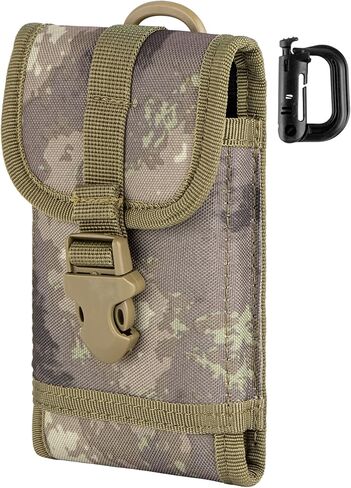 IronSeals Molle التكتيكية الحقيبة المدمجة فائدة أداة الخصر حقيبة الهاتف الحافظة لفون 15 برو / 15/14 برو / 14/13 برو / 13/13 ميني / 12 برو / 12/12 ميني / 11 برو ماكس / XS ماكس /، سامسونج S24 / S23/S22/S20/S10 in Saudi Arabia