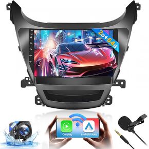 [2+64G] Ohradio Android 13 Car Stereo for Hyundai Elantra 2014-2016, Wireless CarPlay Radio Android Auto, 9'' Touch Screen Car Radio GPS Navigation Mirror Link WiFi BT DSP