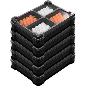 5-Pack Mini-Card Box Tray for Board Games (5 Modular Trays with a Transparent Removable lid) in Saudi Arabia