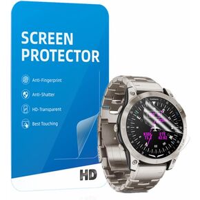 [ 3PCS Compatible for Garmin D2 Mach 1 Screen Protector, PET Premium Real HD Protective Film Compatible for D2 Mach 1 Watch