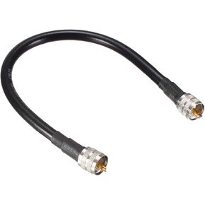 RG213 Coaxial Cable 4Ft(1.22M), 50 Ohm UHF Male PL-259 to UHF Male PL-259 Low Loss Coax Cable for HAM & CB Radio, Antenna Analyzer, Security CCTV Camera in Kuwait