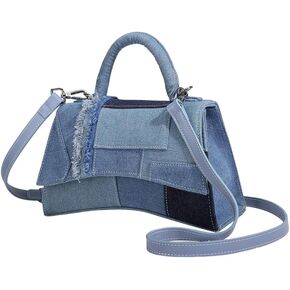 Designer Saddle Purse for Women Flap Patchwork Denim Shoulder Bag And Crossbody Bag 2024 New Handbag