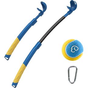 SUPERDESIGN Telescopic Dog Ball Launcher, 18" Length Adjustable Club Length and Ball Launch Trajectory for Small, Medium and Large Dogs, Bringing The Ultimate Ball-Fetching Fun to All Athletic Dogs in Kuwait