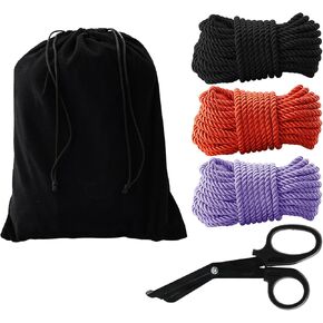 Shibari Japanese Rope Style Kit Bedroom Play for Beginners and Experienced Riggers, Silky Soft Rope, Perfect for Simple and Complex Knots, Great Kit for Gifting Lovers and Couples