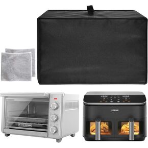 Air Fryer oven Dust Cover,600D Thickened Nylon Material, Compatible For BLACK & DECKER AFTO2022, For BREVILLE BOV845BSS, For BLACK+DECKER TO3215SS Oven, For COSORI-9QT Air Fryer