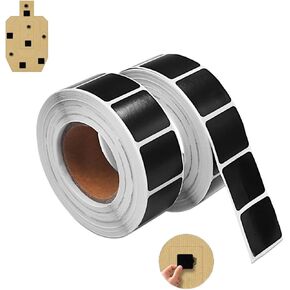 2 Rolls Square Target Stickers, 0.86inch Self-Adhesive Shooting Cardboard Target Pasters for Paper, USPSA, IPSC, IDPA and Other Shooting Sports (2000 Pieces Brown)