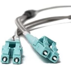 FCD - 7M OM4 LC LC Fiber Patch Cable | Armored 100Gb LSZH Duplex 50/125 LC to LC Multimode Jumper 7 Meter (22.97ft) | 10/40/100g qsfp+ 100gbase mmf ofnr - Personal Computer
