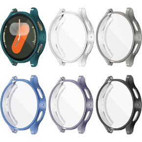 [12 Pack] Watch Screen Protector for Galaxy Watch7 44mm, 12 Colors Soft TPU Watch Case Full Protective Cover for Samsung Galaxy Watch7 44mm