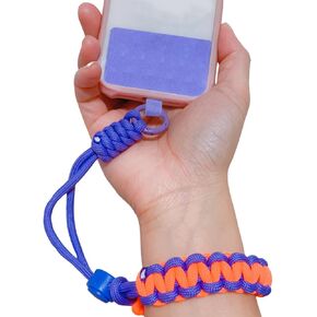 Nylon Braided Adjustable Cell Phone Lanyard, Keychain Wristlet, Camera Wrist Strap, Anti Loss Phone Chain