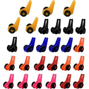 27 Piece Fishing Rod Hook Holder Fishing Lure Bait Keeper，Fishing Hook Keeper for Fishing Rod,for Fishing Tackle Worm Saltwater，2 Size Elastic Rubber Rings，Fishing Rod Carrier，Fishing Lure Cover