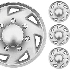 16" Gloss Black Wheel Cover/Hubcap Set Made for Ford E-150, 250, 350, 450 | Universal Fit | Can be Used on Other 16 Inch Applications