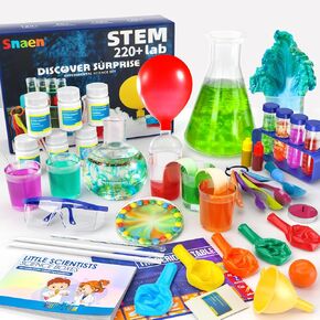 SNAEN Science Kit with 30 Science Lab Experiments,DIY STEM Educational Learning Scientific Tools for 3 4 5 6 7 8 9 10 11 Years Old Boys Girls Kids Toys Gift