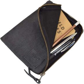 Hide & Drink, Scribbler Case for Notebook Handmade from Waxed Canvas (Fatigue)