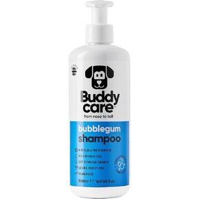 Bubblegum Dog Shampoo by Buddycare | Deep Cleansing Shampoo for Dogs | Bubblegum Scented | with Aloe Vera and Pro Vitamin B5 (16.90oz)