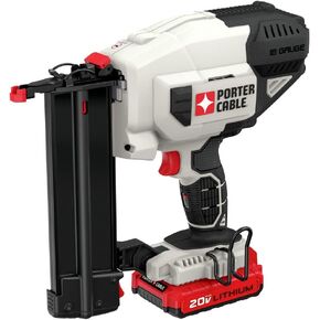 PORTER-CABLE 20V MAX* Cordless Brad Nailer Kit with 1 Battery, 18GA (PCC790LA)