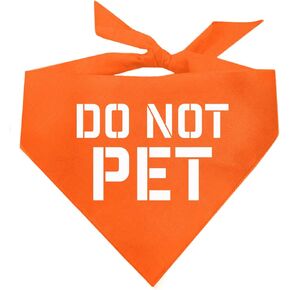 Do Not Pet Dog Bandana (Red OS 157)
