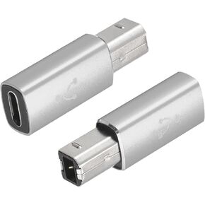 محولات USB C إلى الطابعة MIDI لتحويل النوع C إلى محولات USB B [للبيانو والطابعة وأجهزة المزج والكمبيوتر اللوحي] - أحمر / قطعتان