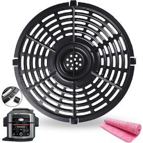 6.5QT Air Fryer Crisper Tray Plate for 6.5QT Ninja OL500 OL501 Foodi Pressure Cooker & Air Fryers, Upgraded Air Fryer Grill Plate, Grill Pan Rack Insert Grate Grid Shelf for Ninja 6.5QT Air Fryer