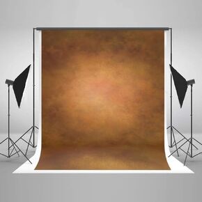 Kate 10×10ft Abstract Brown Photo Backdrop Old Master Texture Background Portrait Photography Backdrops for Photographer Head Shots Microfiber