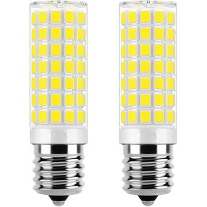 8206232A Microwave Oven Light Bulbs,2 Pack 8w 110v E17 Under Hood Microwave Oven Light Replacement Parts,Exact Fit for Whirlpool Maytag Microwaves - Replaces 1890433 8206232 AP4512653 (Warm White)