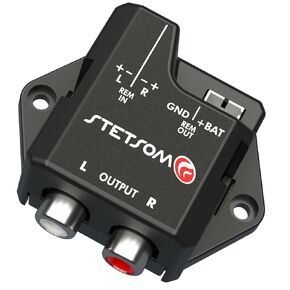 Stetsom ST6000 Audio Converter (Wire High to RCA), Remote Output Automatically Activated by Sound for Original Factory Stereo Radio Player, High Signal to RCA, High Wired Signal to RCA
