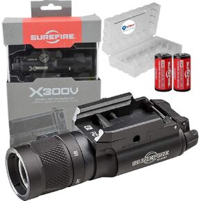 Lumintrail Sure Fire X300V-B White and IR Output LED Handgun Long Gun WeaponLight with 2 Extra CR123A Batteries and Battery Case
