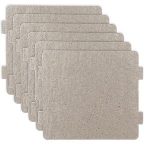 6Pcs Microwave Plate Replacement Microwave Waveguide Cover, Cut to Siz, Mica Sheets for Microwaves Universal Microwave Trim Kit for Kitchen Home Office Restaurant(4.67 x 3.9inch)