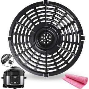 Air Fryer Grill Plate Pan for 6.5QT Ninja OS300/OS301/ FD302/FD305/OP302 Foodi Pressure Cooker Air Fryers, Upgraded Air Fryer Crisper Plate Tray Rack Grate Grid Shelf for Ninja 6.5QT Air Fryer