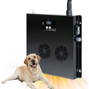 Briidea 400W Dog House Heater with PTC 3-Second Rapid Heating Technology, 32℉-122℉, 11.5FT Anti-Chew Cord, Heats Up to 120 Cubic Feet, Ideal for Dog Houses, Chicken Coops, Rabbit Cages in Kuwait