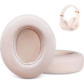 Studio 3 Ear Pads Replacement, GEVO Earpad Cushions for Beats Studio 2 3 Wired Wireless Over-Ear Headphones, Studio3 Ear Cups with Strong Adhesive (Rose Gold)