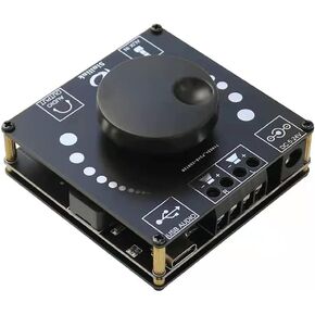 1 pcs HiFi 50W+50W TPA3116D2 Stereo Bluetooth Digital Amplifier Board AUX USB C Input