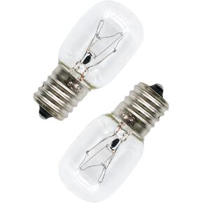 Bulb 40W 125V Microwave Oven Light, Microwave Light Bulbs Under Hood 40 Watt Appliance Bulb Fit for Refrigerator, Range Hood,Stove,Dimmable, Warm White, E17 Base