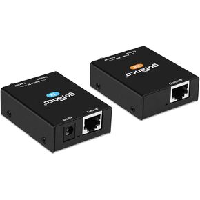 موسع صوت gofanco فوق CAT6/7 - زمن انتقال صفر، DAC مضمن، توتر منخفض للغاية، عالي الدقة، Toslink & L/R تناظري، 984 قدمًا، Dual PoC، LPCM، Dolby Digital 5.1، PCM 2.0، 192 كيلو هرتز (AudioCATExt22)