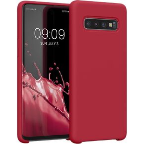 kwmobile Case Compatible with Samsung Galaxy S10 Case - TPU Silicone Phone Cover with Soft Finish - Dark Slate