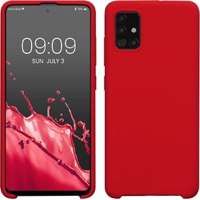 kwmobile Case Compatible with Samsung Galaxy A51 Case - TPU Silicone Phone Cover with Soft Finish - Black
