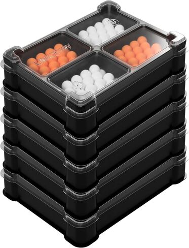 5-Pack Mini-Card Box Tray for Board Games (5 Modular Trays with a Transparent Removable lid) in Saudi Arabia