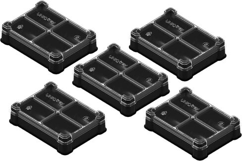 5-Pack Mini-Card Box Tray for Board Games (5 Modular Trays with a Transparent Removable lid) in Saudi Arabia